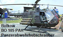 Bölkow BO 105 PAH: Der Hubschrauber wird als Panzerabwehrhubschrauber (PAH 1, PAH 1 A1) eingesetzt