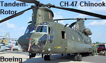 Boeing-Vertol CH-47 Chinook: militärischer Transporthubschrauber der USA mit Tandem-Rotoranordnung