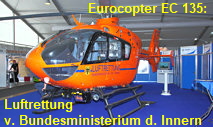 Eurocopter EC 135: Hubschrauber zur Luftrettung vom Bundesministerium des Innern