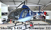 Sikorsky S-434: Weiterentwicklung der Schweizer S-333, die 2004 von Sikorsky übernommen wurde