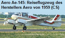 Aero Ae-145: zweimotoriges Reiseflugzeug des tschechoslowakischen Herstellers Aero von 1959