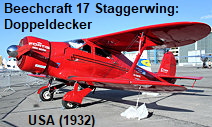 Beechcraft Model 17 Staggerwing: Doppeldecker der USA von 1932