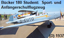 Bücker 180 Student: seltenes deutsches Sport- und Anfängerschulflugzeug