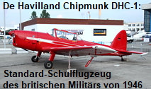 De Havilland Chipmunk DHC-1: Standard-Schulflugzeug des britischen Militärs der Nachkriegszeit