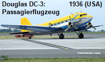 Douglas DC-3: Passagierflugzeug der Douglas Aircraft Company von 1936