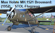 Max Holste MH.1521 Broussard: einmotoriges sechssitziges STOL Mehrzweckflugzeug