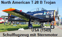 North American T-28 B Trojan: zweisitziges Schulflugzeug mit Sternmotor 