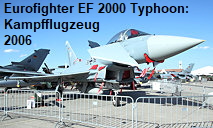 Eurofighter EF 2000 Typhoon: Mehrzweckkampfflugzeug, das von Deutschland, Italien, Spanien und Großbritannien in Gemeinschaftsproduktion entwickelt wurde