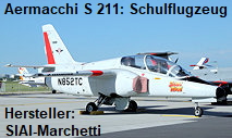 Aermacchi S 211: Schulflugzeug des italienischen Flugzeugherstellers SIAI-Marchetti