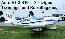 Aero AT-3 R100: 2-sitziges Trainings- und Reiseflugzeug in Metallbauweise
