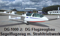 DG-1000 J: Segelflugzeug der DG Flugzeugbau GmbH mit Strahltriebwerk von der Akaflieg Karlsruhe