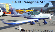 FA 01 Peregrine SL: Ultraleicht-Flugzeug mit oder ohne Rettungssystem (472,5 bzw. 450 kg Abfluggewicht)