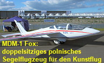 MDM-1 Fox: doppelsitziges polnisches Segelflugzeug für den Kunstflug