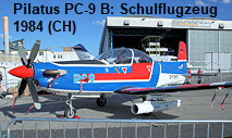 Pilatus PC-9 B: zweisitziges Schulflugzeug mit Turboprop-Antrieb der schweizer Firma Pilatus