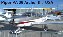 Piper PA-28 Archer III: viersitziges Leichtflugzeug der USA