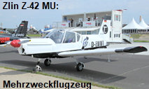 Zlin Z-42 MU - D-EWMT: tschechoslowakisches Mehrzweckflugzeug des Herstellers Zlin