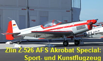 Zlin Z-526 AFS Akrobat Special: tschechoslowakisches Sport- und Kunstflugzeug der Trener-Reihe