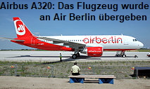 AIrbus A320: Dieses neue Flugzeug wurde anläßlich der ILA offiziell an Air Berlin übergeben