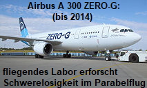Airbus A 300 ZERO-G: Das größtes fliegende Labor der Welt erforscht Schwerelosigkeit im Parabelflug
