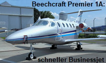Beechcraft Premier 1A: Businessjet aus kohlefaserverstärktem Epoxidharz mit Bienenwabenstruktur
