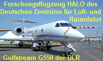 Gulfstream G550: Forschungsflugzeug HALO (High Altitude and Long Range Research Aircraft) des Deutschen Zentrums für Luft- und Raumfahrt (DLR)