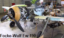 Focke-Wulf Fw 190 A8: Das Kampfflugzeug des 2. Weltkriegs im Luftwaffenmuseum während der Restauration