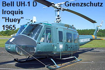 Bell UH-1 D: Die Dornier-Lizenzproduktion flog seit 1970 beim Bundesgrenzschutz
