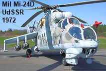 Mil Mi-24 D: einer der robustesten und waffenstärksten Kampfhubschrauber der Welt (“fliegender Panzer”)