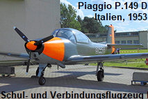 Piaggio P.149 D: wurde für die Bundeswehr als Schulflugzeug und Verbindungsflugzeug beschafft