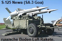 S-125 Newa (NATO-Codename: SA-3 Goa): Flugabwehrraketensystem mit zweistufigen Raketen