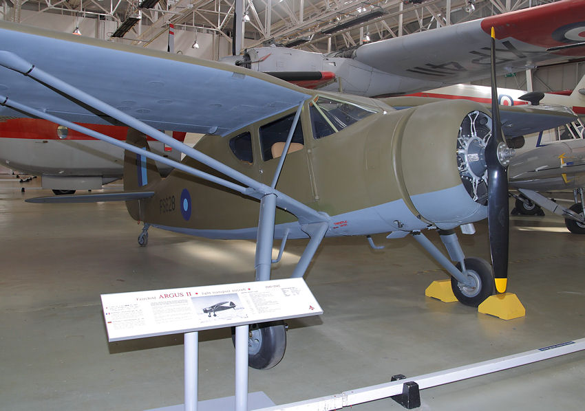 Fairchild Argus II: Kommunikations- und Verbindungsflugzeug der Royal Air Force von 1941 bis 1945
