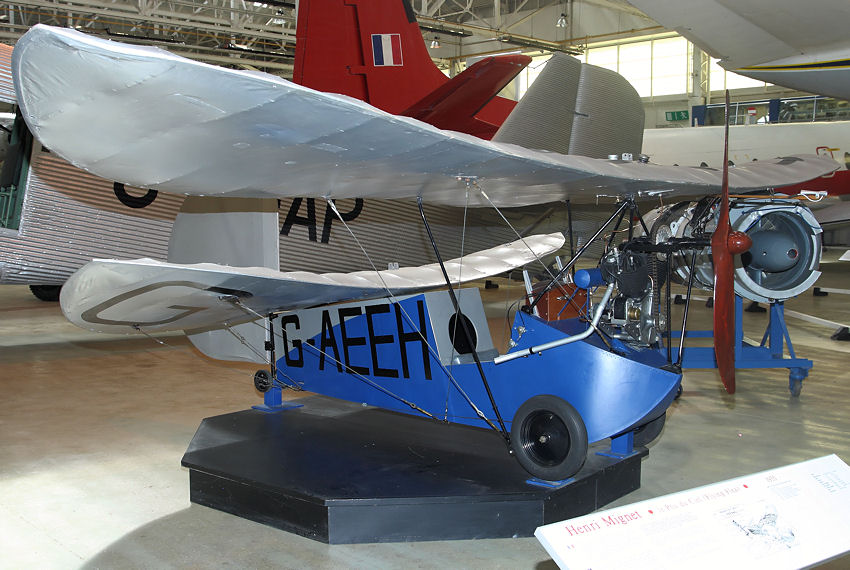 Mignet HM-14 “Himmelslaus”: Die Mignet HM-14 ist ein “Volksflugzeug” von 1934 zum geringen Preis