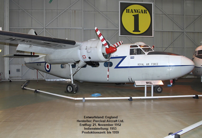 Hunting Percival Pembroke C1: Transport- und Verbindungsflugzeug der Royal Air Force (RAF)