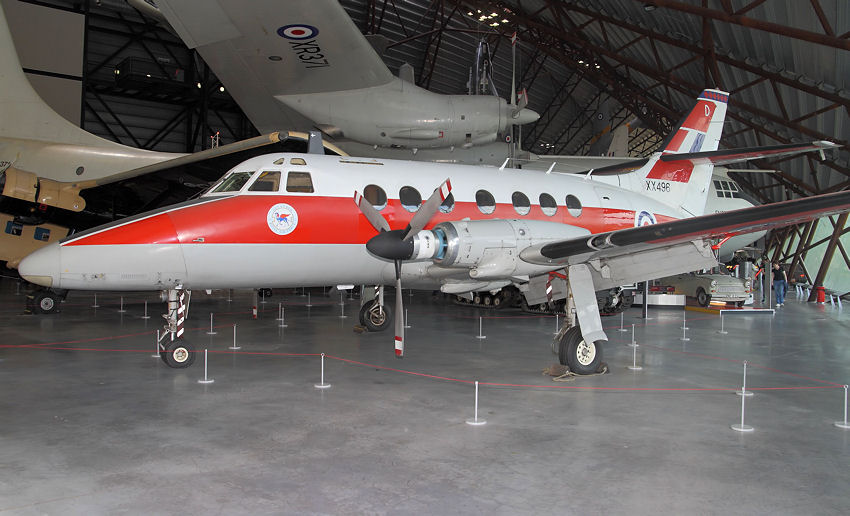 Scottish Aviation Jetstream: hier als  2-motoriger Trainer der Royal Air Force von 1973 bis 2004