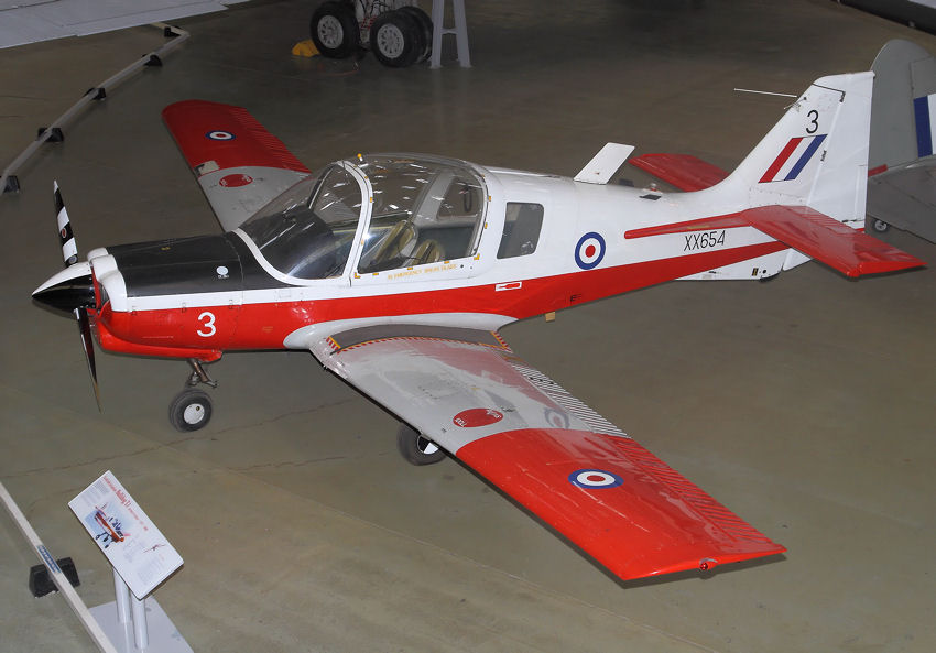 Scottish Aviation Bulldog T.1: Das Trainingsflugzeug von 1971 gilt als Nachfolger der De Havilland Chipmunk