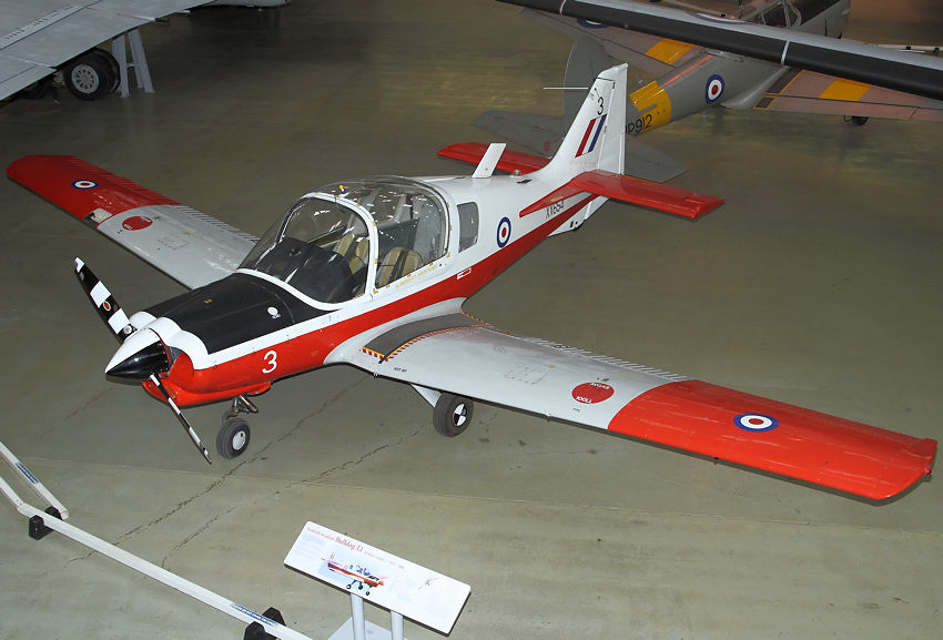Scottish Aviation Bulldog T.1: Das Trainingsflugzeug von 1971 gilt als Nachfolger der De Havilland Chipmunk