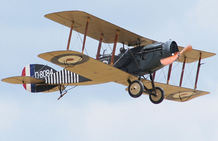 Bristol F.2B Fighters: 2-sitziges Doppeldecker-Jagdflugzeug der Royal Air Force (RAF) von 1916