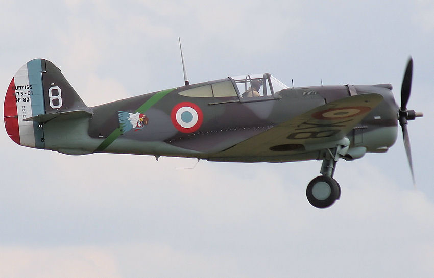 Curtiss P-36 Hawk (auch: Hawk 75): Flugansicht