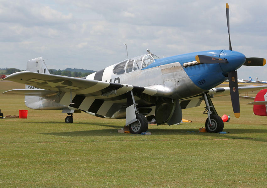 North American P-51 C Mustang: Eine der ältesten Mustang mit anderer Pilotenkanzel, ohne Rundumsicht