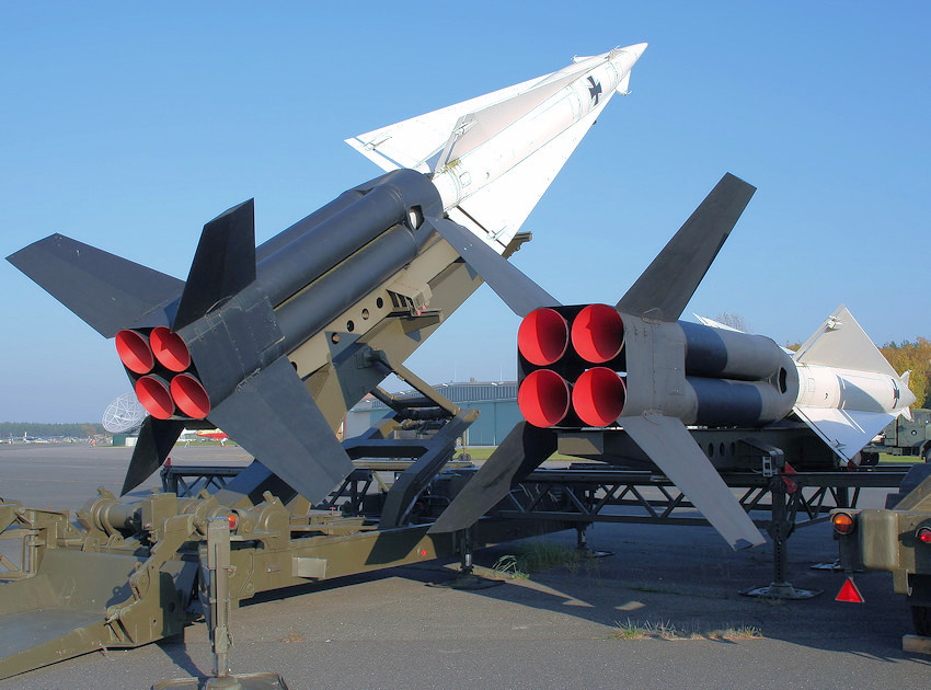 Nike Hercules - Lenkflugkörper: Abschussrampe des Flugabwehrraketensystems NIKE-Hercules