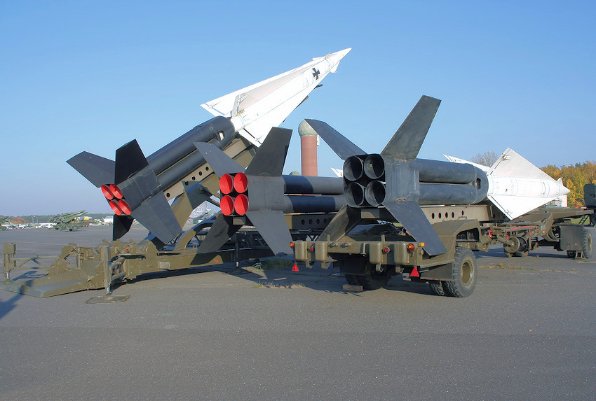 Nike Hercules - Lenkflugkörper: Abschussrampe des Flugabwehrraketensystems NIKE-Hercules