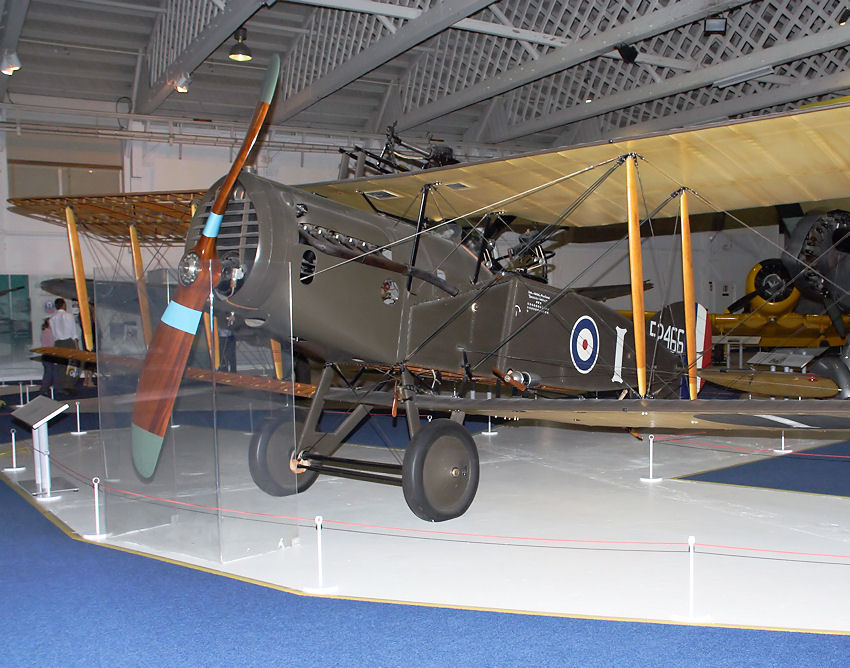 Bristol F2B Fighters: 2-sitziges Doppeldecker-Jagdflugzeug im 1. Weltkrieg