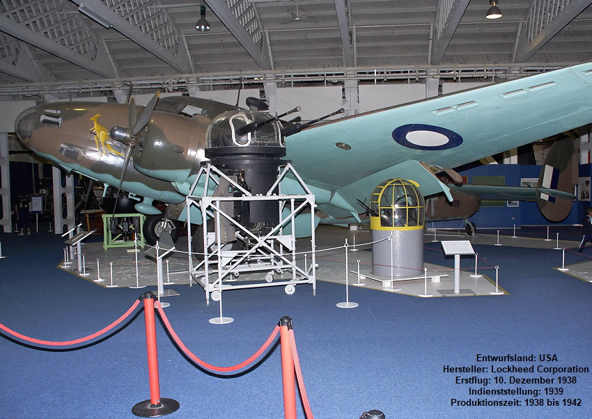Lockheed Hudson: leichter Bomber und Küstenaufklärungsflugzeug im Zweiten Weltkrieg