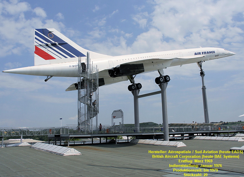 Concorde F-BVFB: Erstes erfolgreiches Überschall-Passagierflugzeug der Welt
