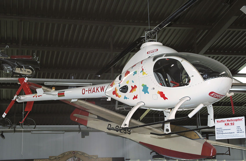 Küffer Helicopter KH-92:  1. in Deutschland zugelassener Eigenbauhubschrauber