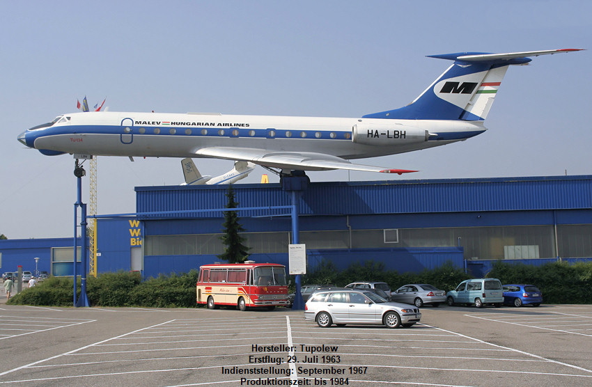 Tupolev TU-134: Das erste zivile Passagierflugzeug mit Hecktriebwerken und Bomberbug