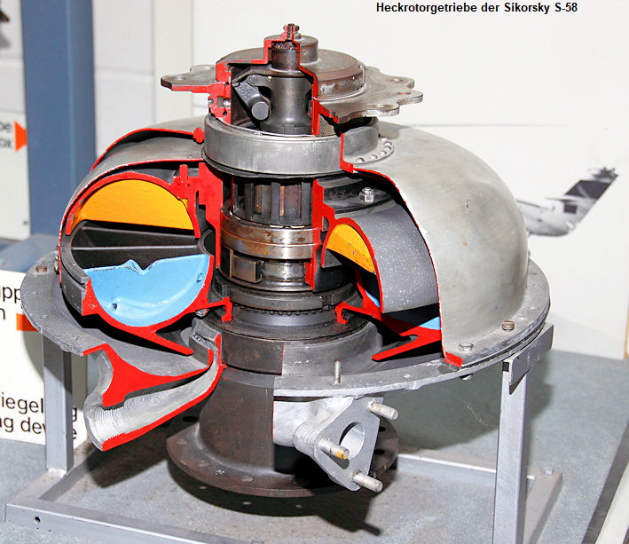 Heckrotorgetriebe der Sikorsky S-58 / H-34