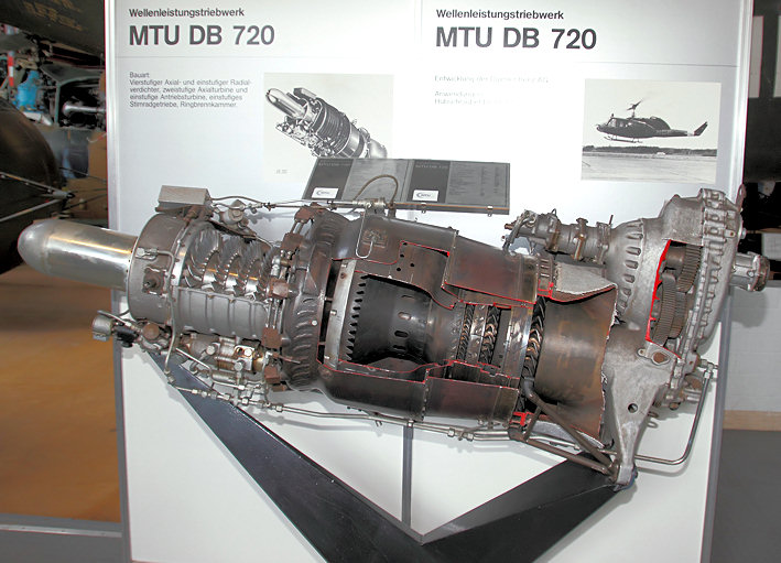 MTU DB 720 - Turbinen-Entwicklung durch Daimler-Bernz AG