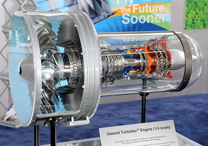 Pratt and Whitney - Aufbau eines Turbofan-Triebwerkes
