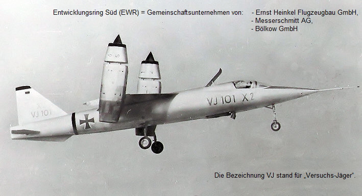 Versuchsmuster EWR-Süd VJ 101 C-X2 - Senkrechtstarter